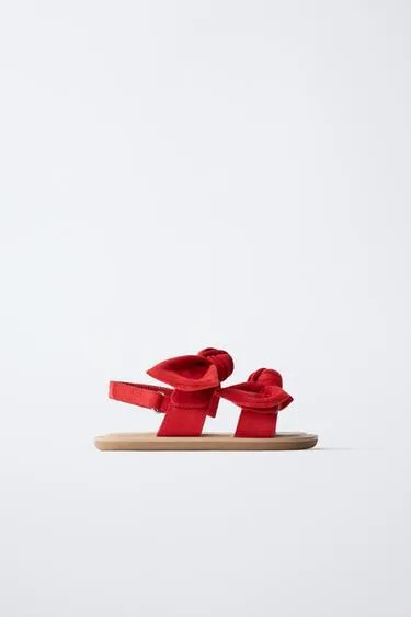 Сандалии с бантами- Заказать в России