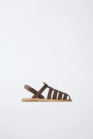 Кожаные сандалии- Заказать в России