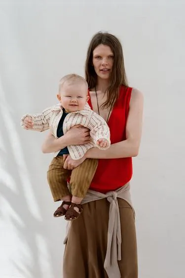 Стеганая куртка в полоску- Заказать в России