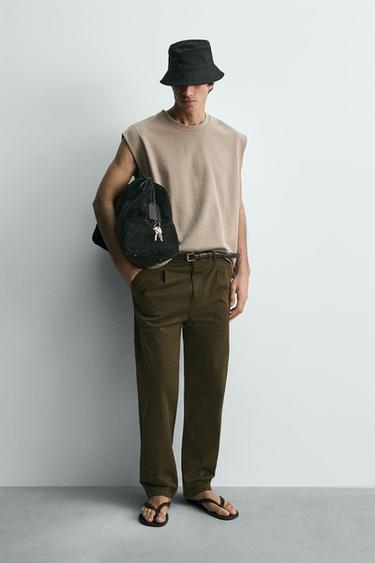 Zara Укороченный топ без рукавов купить с доставкой.