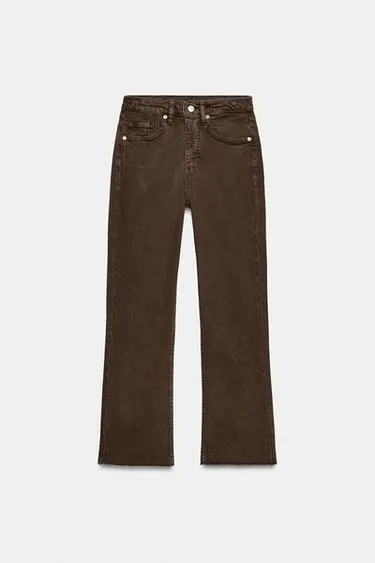 Джинсы Trf Cropped Flare с высокой посадкой- Заказать в России