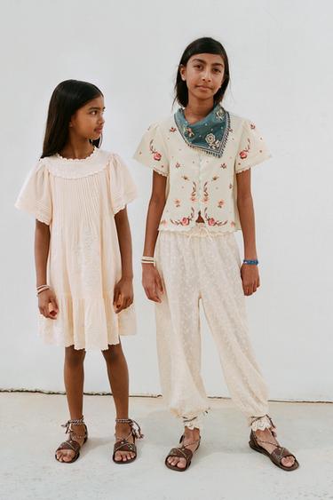 Zara Платье с вышивкой купить с доставкой.