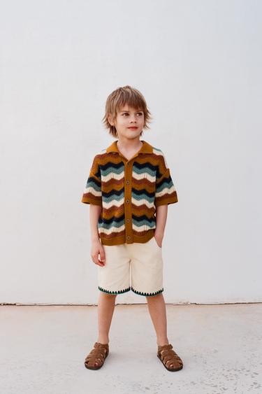 Zara Шорты-бермуды с вышивкой купить с доставкой.