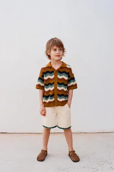 Шорты-бермуды с вышивкой- Заказать в России