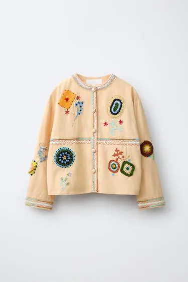 Куртка-рубашка с вышивкой- Заказать в России