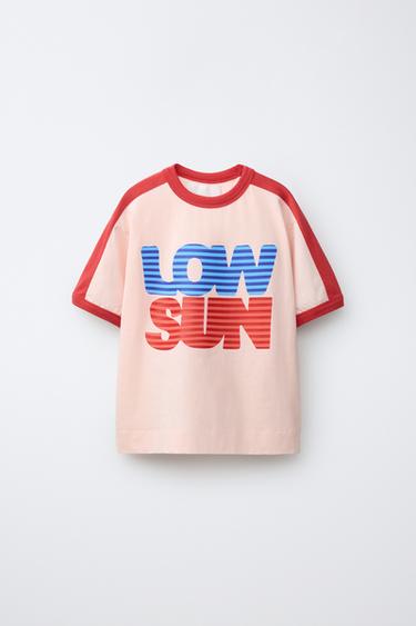 Zara Футболка с контрастной надписью