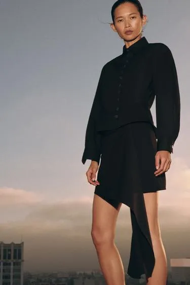 Короткая юбка асимметричного кроя — Zw Collection- Заказать в России