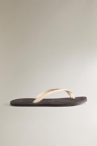 Zara Кожаные босоножки на ремешках