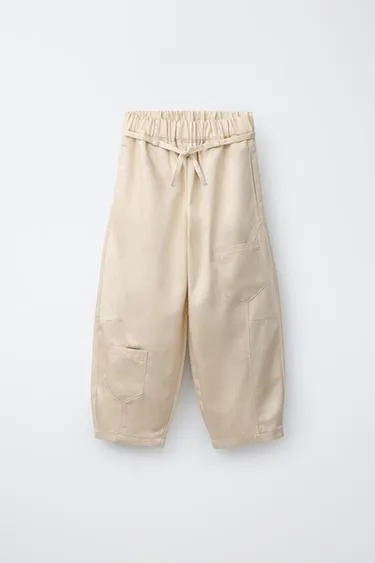 Брюки Barrel с карманами- Заказать в России