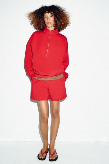 Zara Шорты-бермуды на шнурках купить с доставкой.