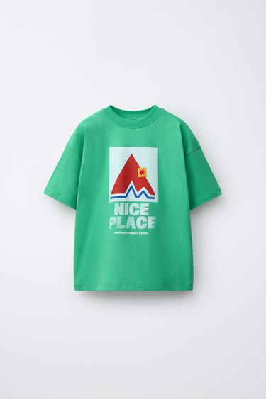 Zara Футболка с принтом