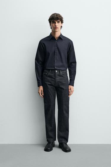 Zara Рубашка из рельефной ткани EASY CARE