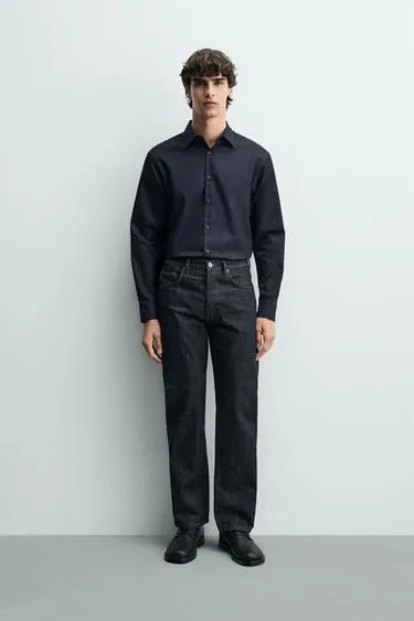 Рубашка из рельефной ткани Easy Care