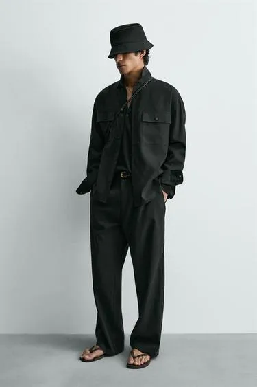 Свободная рубашка с карманами