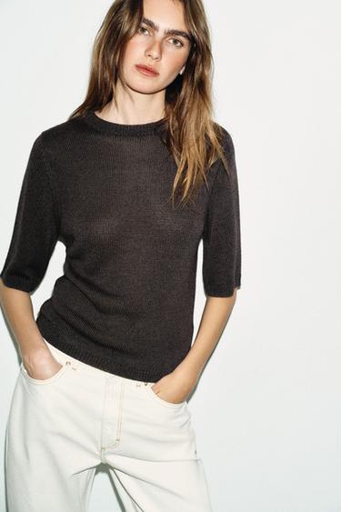 Zara Свитер с короткими рукавами
