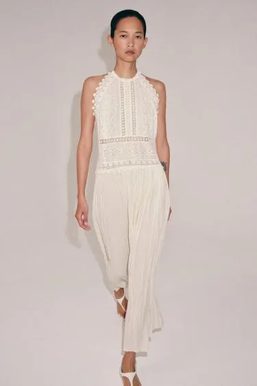 Платье миди с кружевом — Zw Collection- Заказать в России