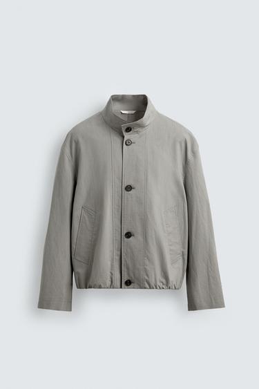 Zara Свободная куртка в клетку