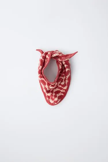 Трикотажная бандана с рельефным узором- Заказать в России