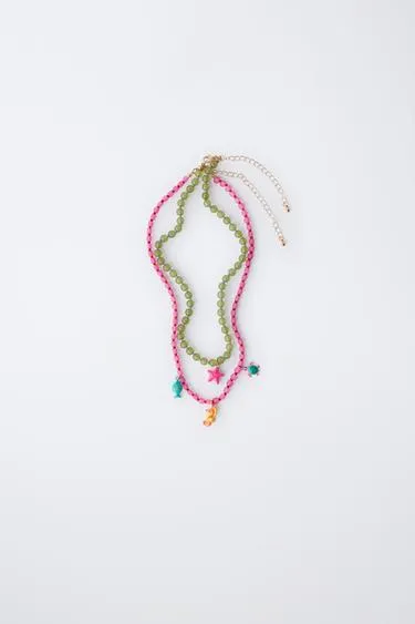 Набор из двух ожерелий с морскими бусинами- Заказать в России