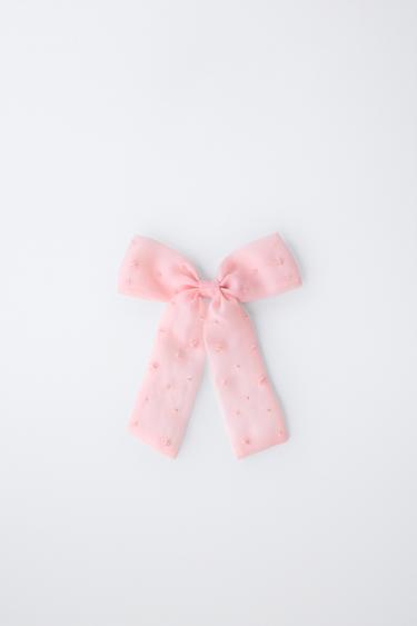 Zara Резинка для волос с бантом из органзы