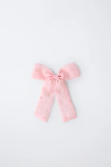 Резинка для волос с бантом из органзы- Заказать в России