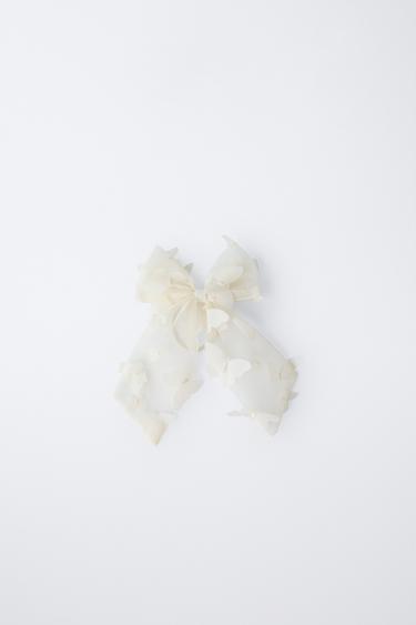 Zara Заколка-резинка с бантом и бабочками