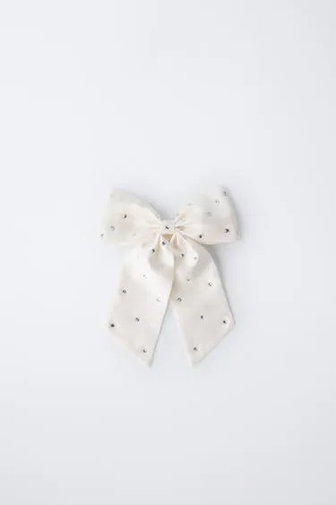 Резинка для волос с заколкой и бантом с украшениями- Заказать в России