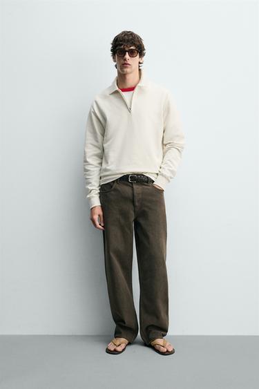 Zara Толстовка поло на молнии