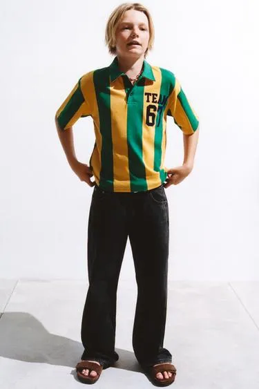 Поло в полоску Team Six Seven- Заказать в России