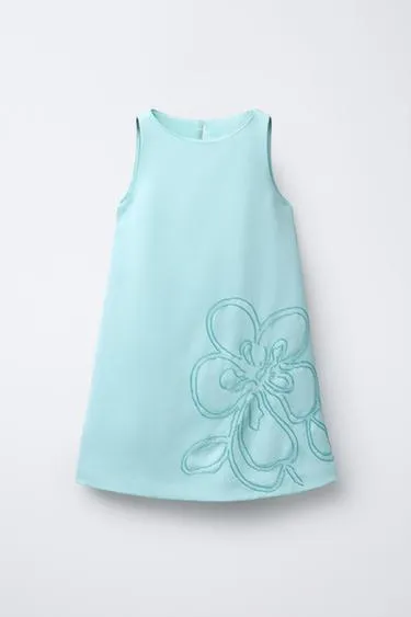 Атласное платье с бисером и цветочным узором- Заказать в России