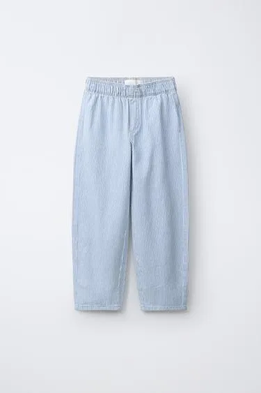 Брюки Barrel в полоску- Заказать в России