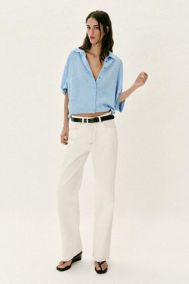 Zara Рубашка с короткими рукавами купить с доставкой.