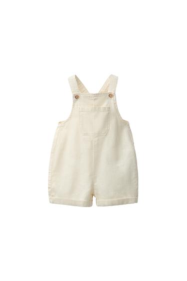 Zara Короткий комбинезон из льна и хлопка