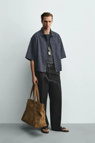 Рубашка Boxy Fit в клетку- Заказать в России