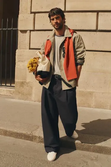 Куртка-рубашка классического кроя с эффектом потертости