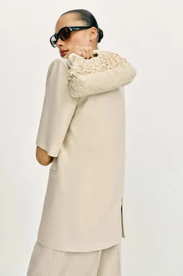 Сумка-клатч с бусинами- Заказать в России