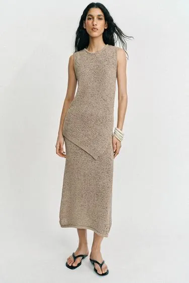 Асимметричный трикотажный топ- Заказать в России