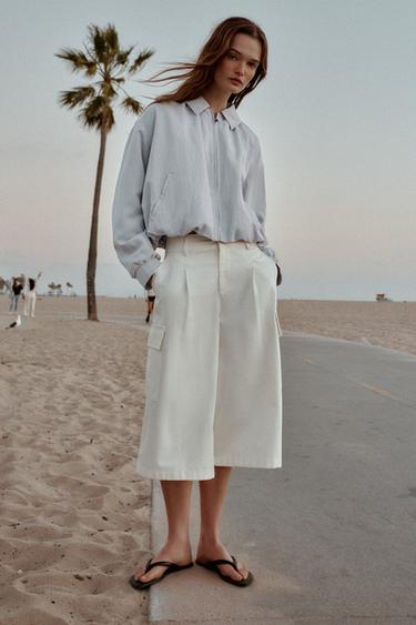 Zara Объемный бомбер купить с доставкой.