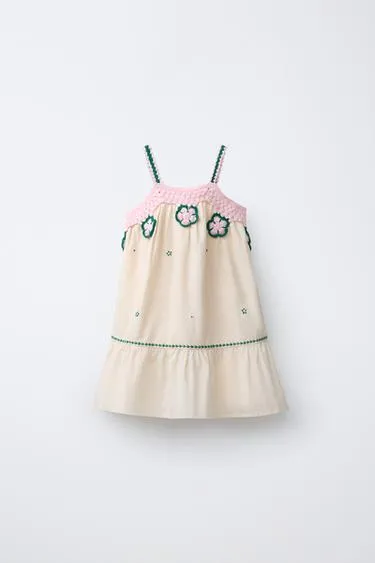 Платье с вышивкой и цветочным принтом- Заказать в России