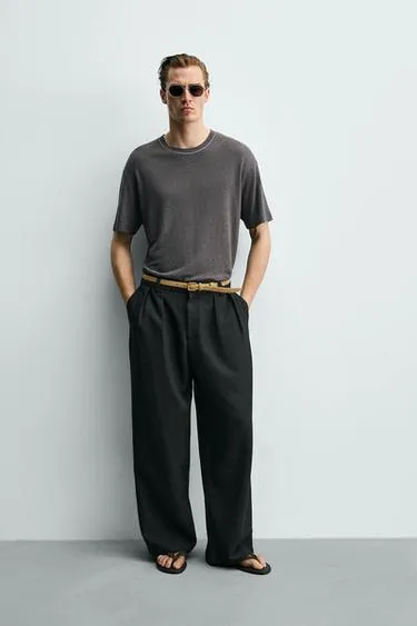 Футболка из льна и вискозы- Заказать в России