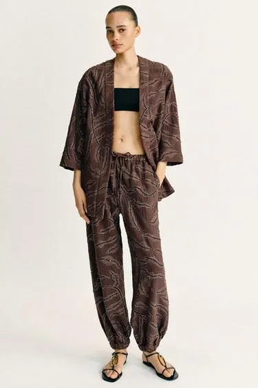 Кимоно с пайетками и блестящей нитью- Заказать в России