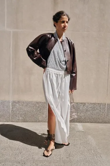 Куртка из ограниченной коллекции zw из натуральной кожи