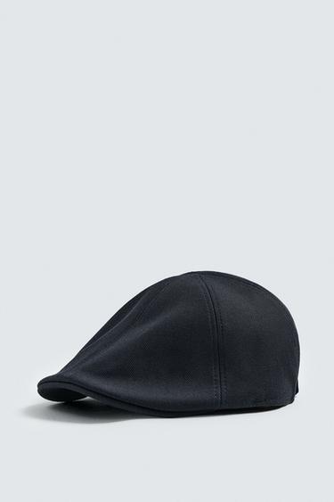 Zara Плоская кепка из рельефной ткани купить с доставкой.