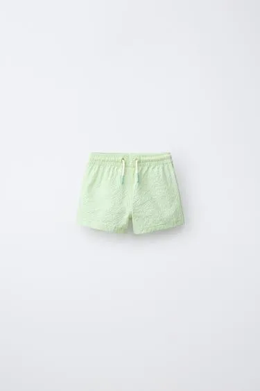 2-6 лет/плавки-бермуды в полоску из текстурированной ткани