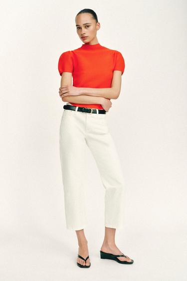 Zara Укороченные джинсы Z1975 со средней посадкой