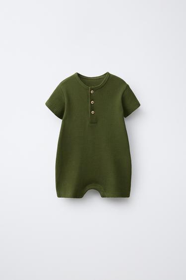 Zara Комбинезон из рифленого трикотажа