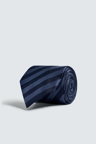 Zara Галстук 100% шелк полоски