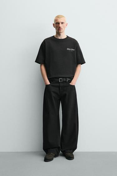 Zara Футболка с надписями купить с доставкой.