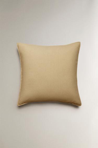 Чехол для подушки из льна и хлопка