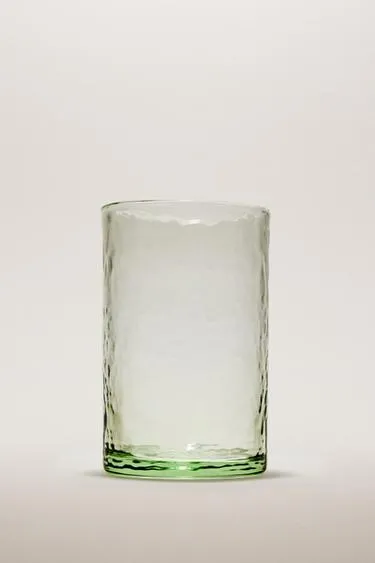 Стакан для газировки с эффектом молоткового стекла